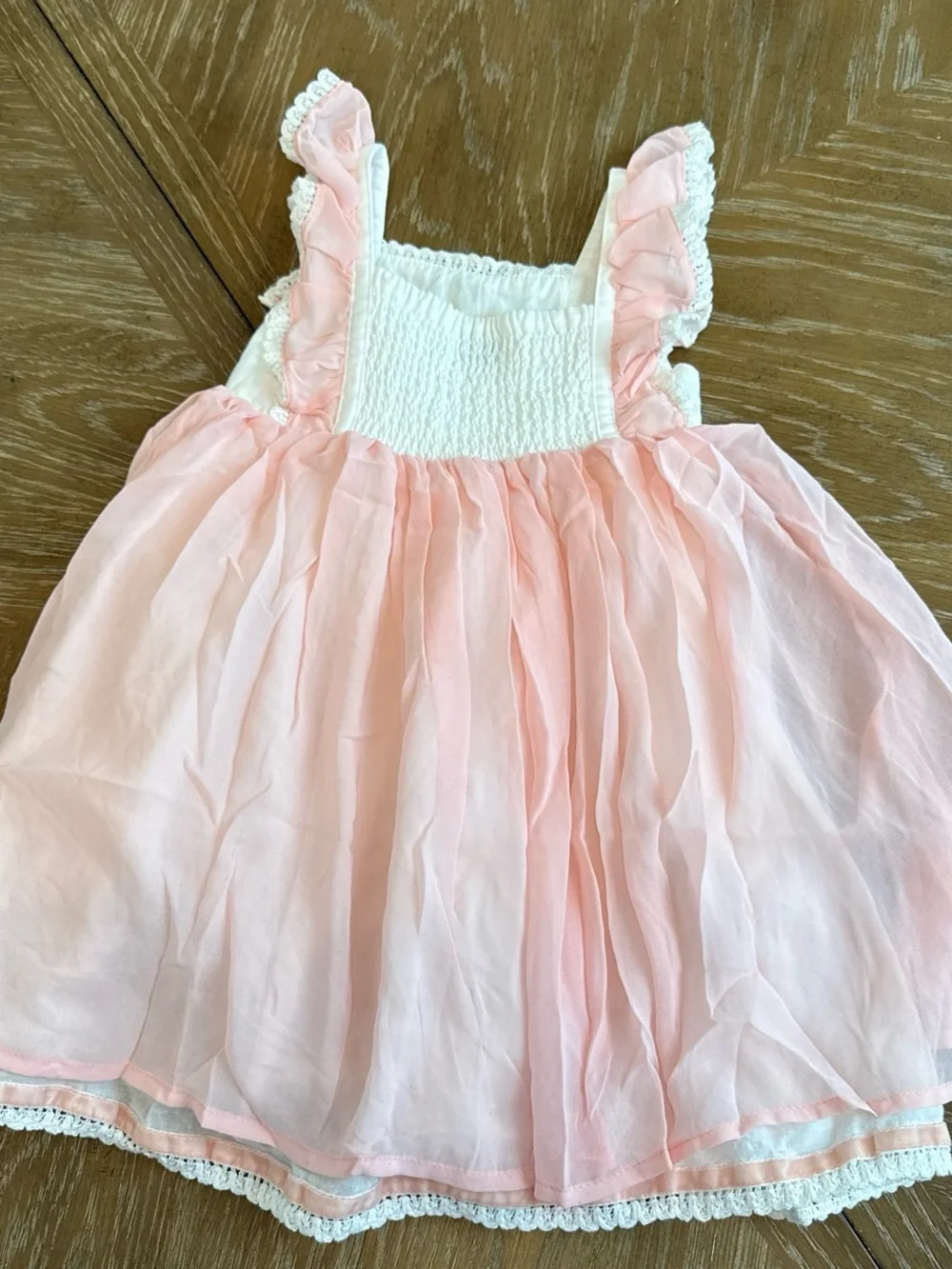 Janny BB design smocked embroidered toddler dress